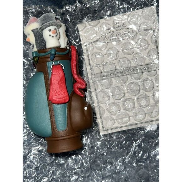 2002 Hallmark Keepsake Ornament Tee's The Season Golf Bag - Picture 3 of 8